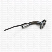 Dyno Cams Weiner Pipe curved exhaust header for go-kart racing, pipe only