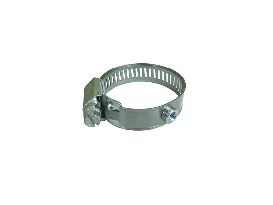 Stainless steel worm-drive EGT sensor clamp for securing sensors on kart exhaust pipes