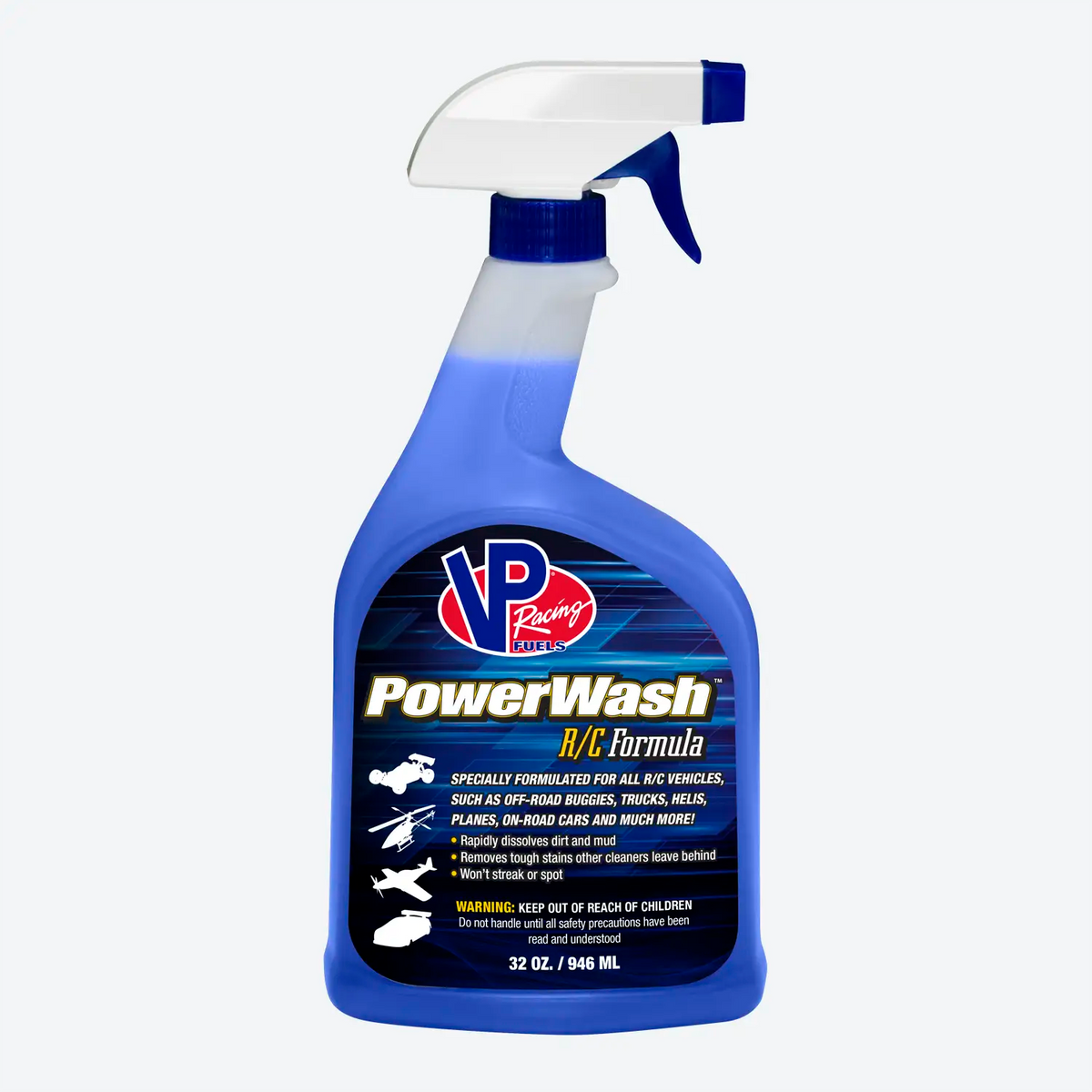 VP Racing PowerWash™ RC Formula Spray - Streak-Free, Spot-Free Clean