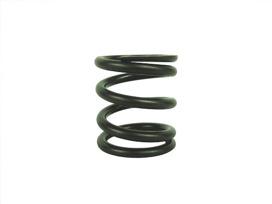 Coiled valve spring for engine valvetrain