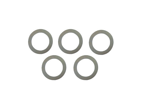 Thin shims for crankshaft end play adjustment in kart engine