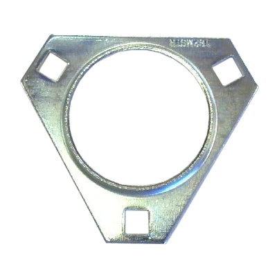 Zinc-plated steel flangette for 1.0-inch kart axle bearings