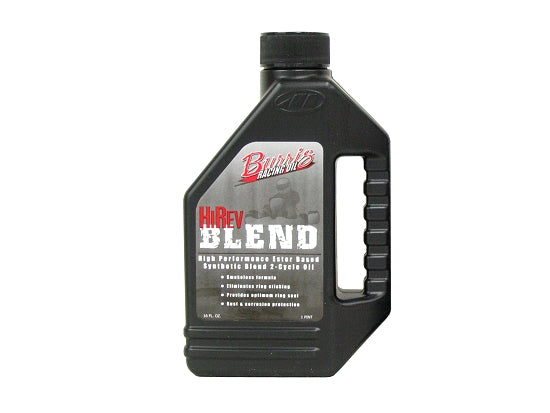 16oz bottle of Burris Blend 2-cycle oil for karts