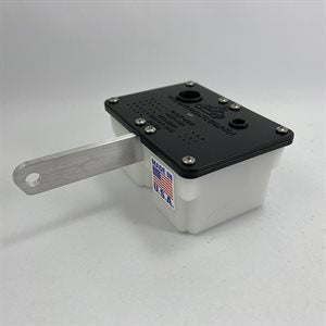 Dual catch tank assembly with black top for LO-206 karts