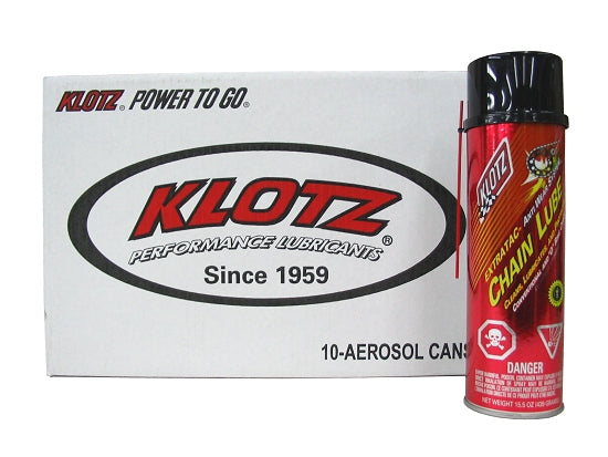 Case of 10 16oz cans Klotz chain oil for kart racing bulk