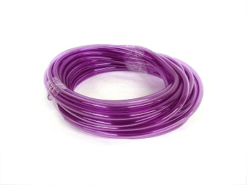 Coiled purple ten-foot fuel line for kart applications