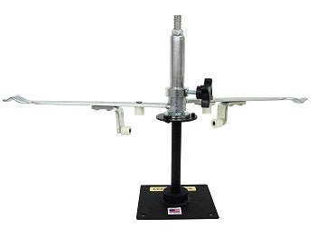 Heavy-duty Leatherneck tire changer with dual arms for kart wheels