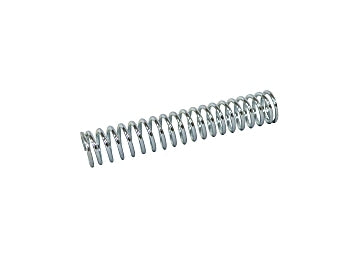 Coiled metal throttle return spring for kid kart