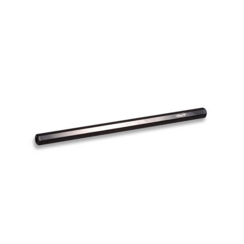 Smooth black 8mm hexagonal tie rod, 225mm with dual threads