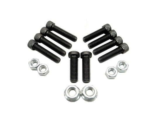 16-piece bolt kit for secure kart motor mount assembly