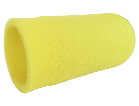 Yellow 8-inch foam pre-filter 3.5 x 8 inches for kart applications