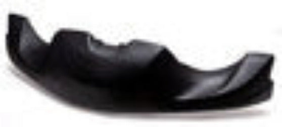 Black kart bumper nose on white background