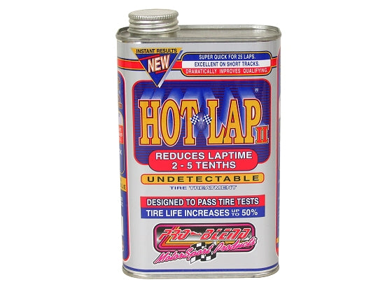 32oz bottle of Hot Lap II tire treatment for kart racing