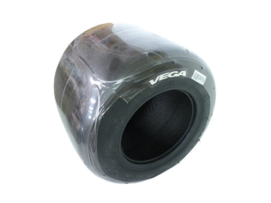 Detailed image of Vega MCM White Tire 800x6 with white sidewall emphasis