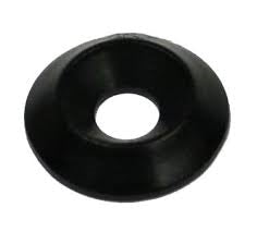 Black anodized conical seat washer for kart screws