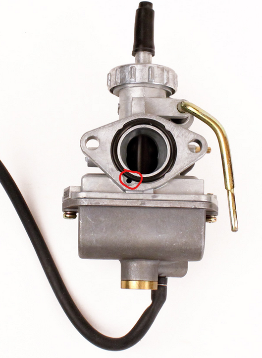 That "Mystery Hole" on Your LO206 Carb Flange: Do You Have an Air Leak?