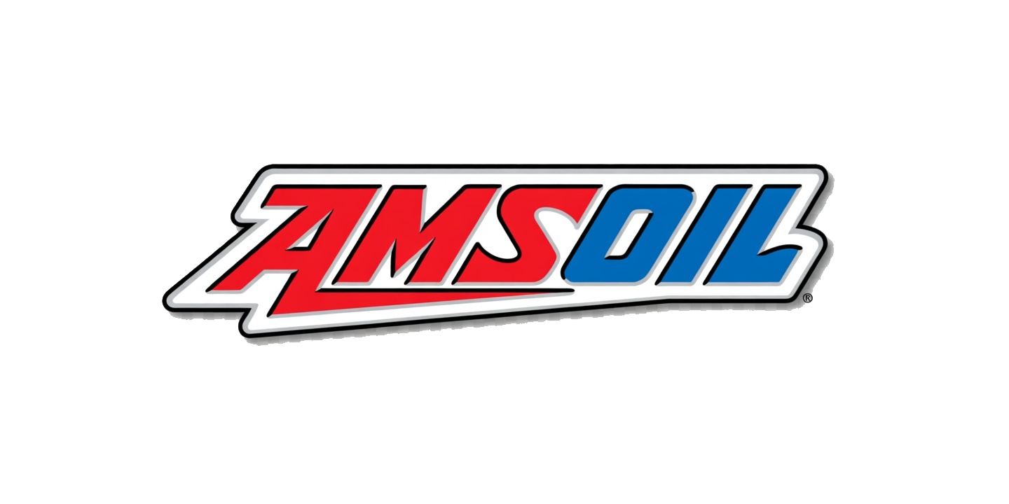 Official AMSOIL LO206 engine oil manufacturer logo for kart racing lubricants