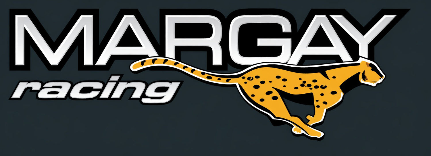 Margay Racing logo, American go-kart chassis manufacturer for sprint and oval tracks