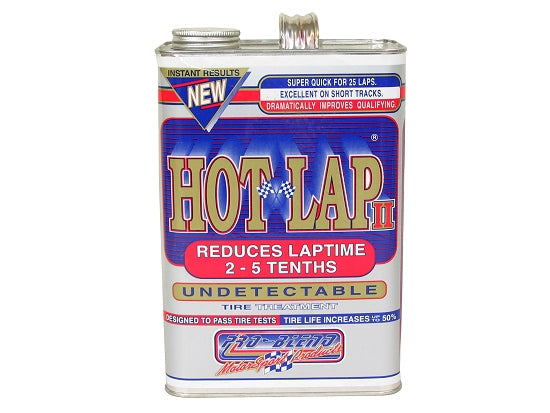 Gallon jug of Hot Lap II tire treatment for bulk kart use
