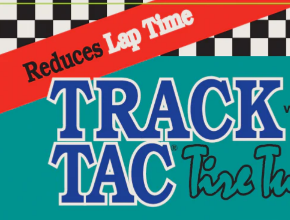 Track Tac logo for 4-cycle tire dope, karting tire softener, and prep chemicals