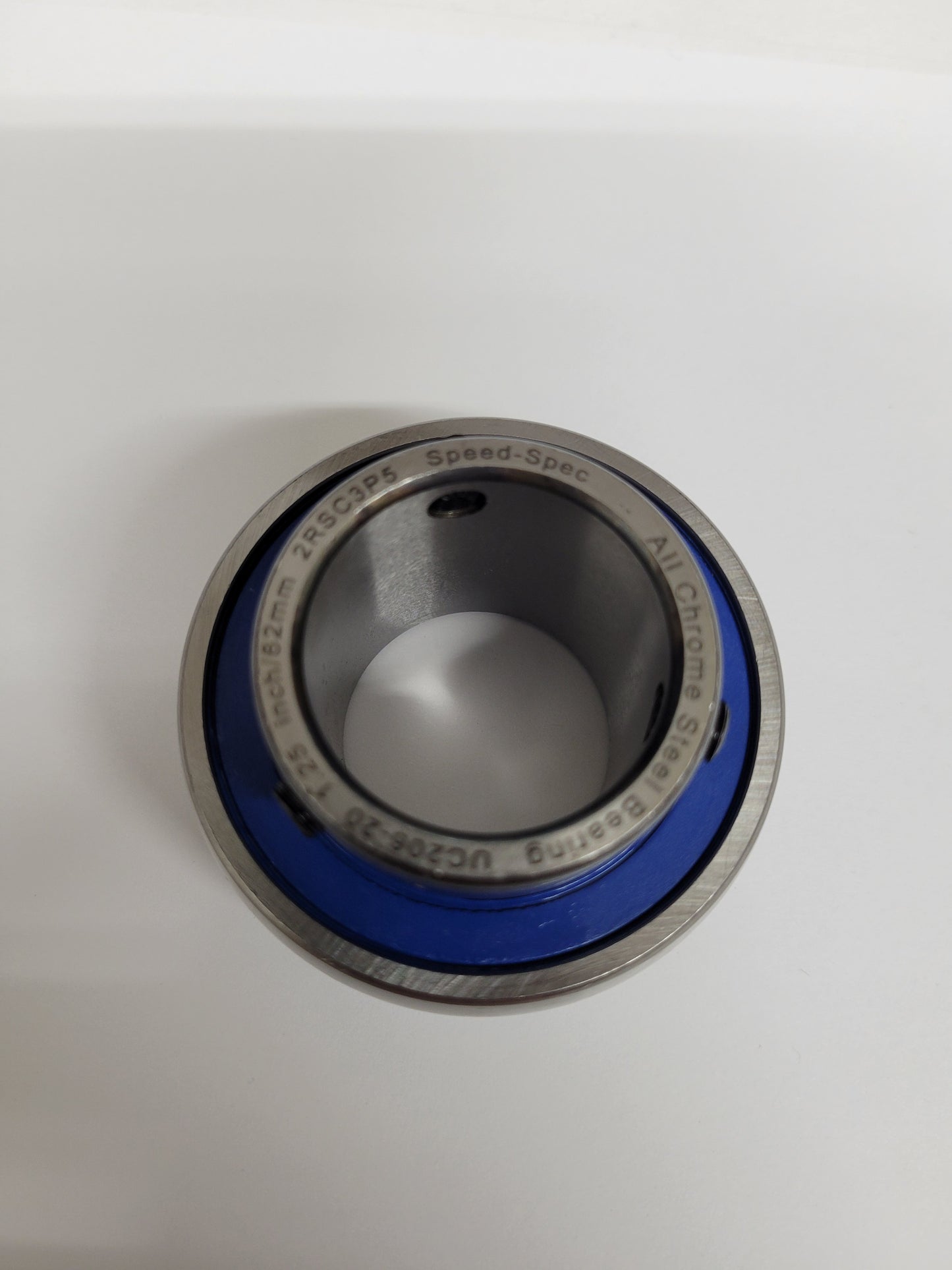 UC-206 Speed-Spec 1.25 inch axle bearing with blue rubber seals and set screws