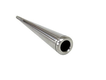 Silver aluminum 40-inch kart axle with keyways
