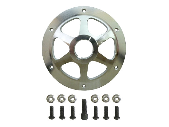 Shiny silver 1-inch sprocket hub for kart axles