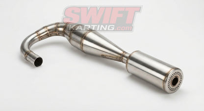 Curved Multi-Stage Exhaust Header for Jr. II Engines with 1 5/16" Silencer by Bully Performance - karting parts