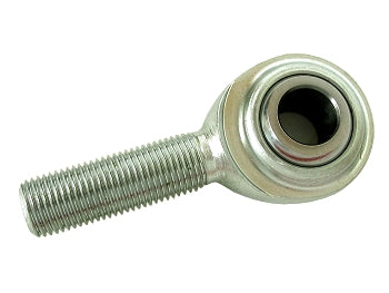 Close-up of 3/8" left hand threaded heim joint for kart steering