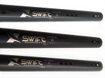 Swift 40mm soft axle, 1040mm length, black oxide coated surface