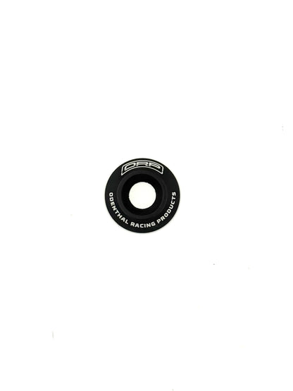 Black 8mm low profile seat washer with Odenthal Racing Products and ORP logo on a white background