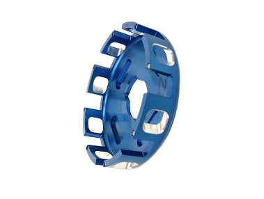 Blue anodized aluminum Bully 3-disc clutch basket OEM part 098-300A