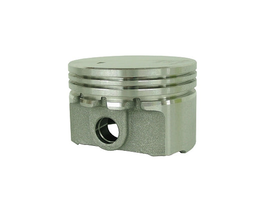 Burris aluminum flathead piston .010 oversize with rings, wrist pin, and clips