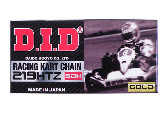 DID 219 HTZ Xtra Strength Racing Kart Chain 102 Links Box