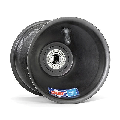 DWT DW135x5METDSM black 17mm bearing DSM front wheel, 135mm (5.315") wide with DWT label
