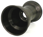 DWT DW800x6BQMA black anodized kart wheel featuring 4.0+4.0 offset, OEM part 706-089B