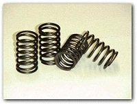 Dyno aftermarket flathead valve springs for Briggs Raptor engines, shown in multiple views