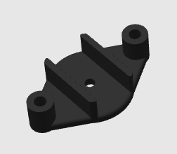 Top view of black fuel pump riser.
