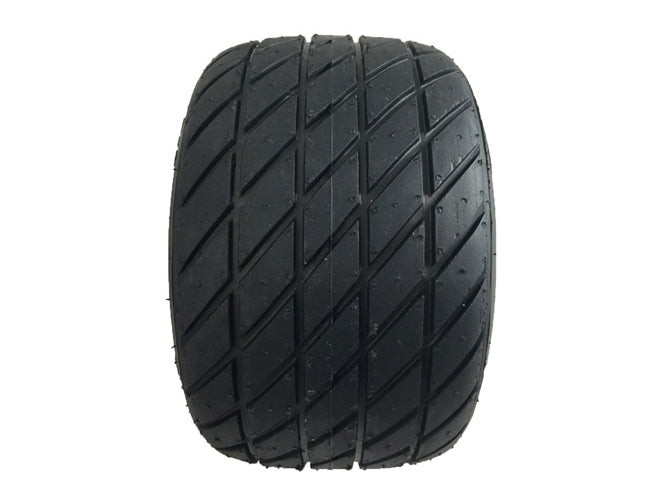 Burris M2 11x600x6 black treaded kart racing tire closeup