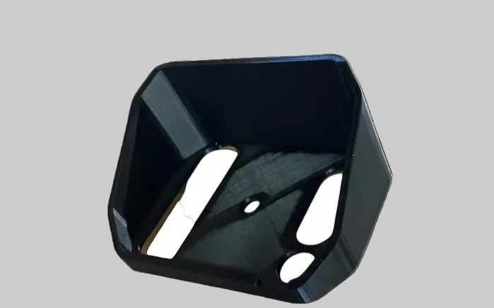 MyChron 5S installed in 3D printed PETG protective case with sun visor