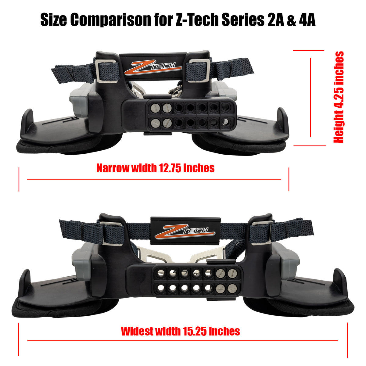 Z-Tech Series 2A Black Gray Head and Neck Restraint