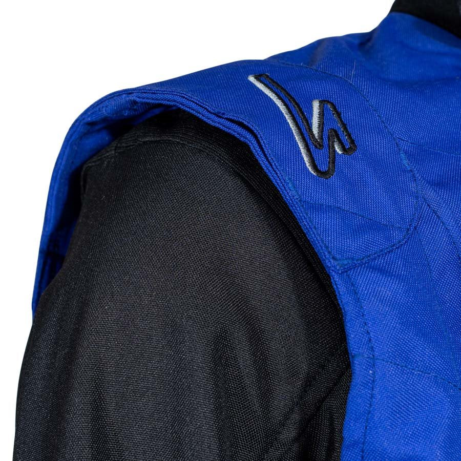 ZK-40 Adult Kart Race Suit Black/Blue/Red
