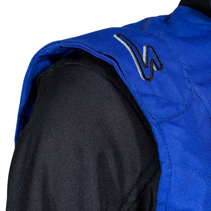 ZK-40 Adult Kart Race Suit Black/Blue/Red