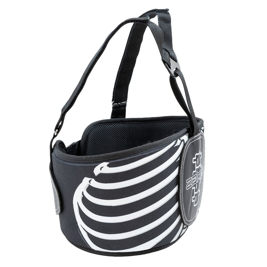 Kart Rib Protector with Adjustable Shoulder Harness Black or Bones Graphics