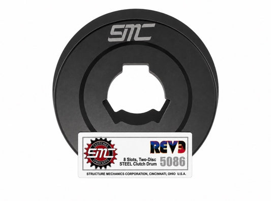 SMC-5086 Steel Two Disk REV3 Clutch Drum