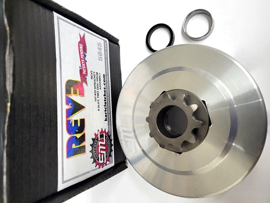 SMC 10T #35 sprocket conversion kit for three disk clutches with drum, bearing, and seals