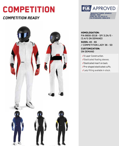 Sparco Competition Driver Race Suit