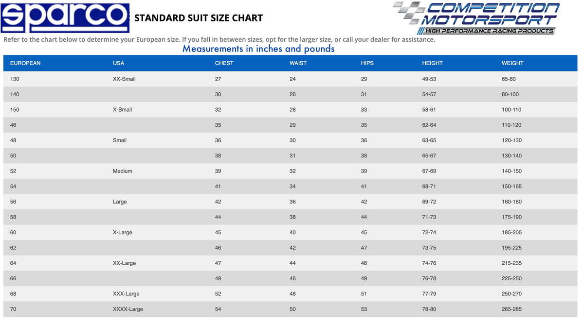 Sparco Competition Driver Race Suit