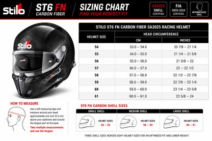 Stilo ST6 FN Carbon Fiber Helmet SA2025