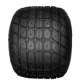 Close-up view of TX22 12x800x6 treaded kart tire showcasing detailed tread pattern